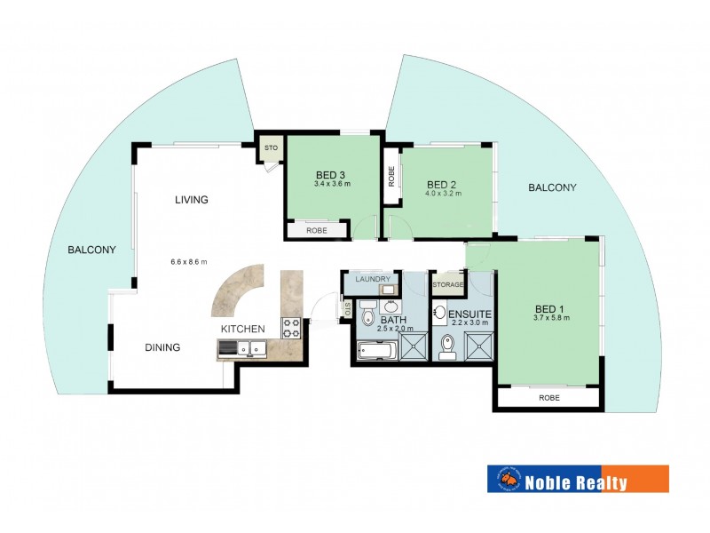 702/21-25 Wallis Street ‘Twin Pines’, Forster NSW 2428 Floorplan