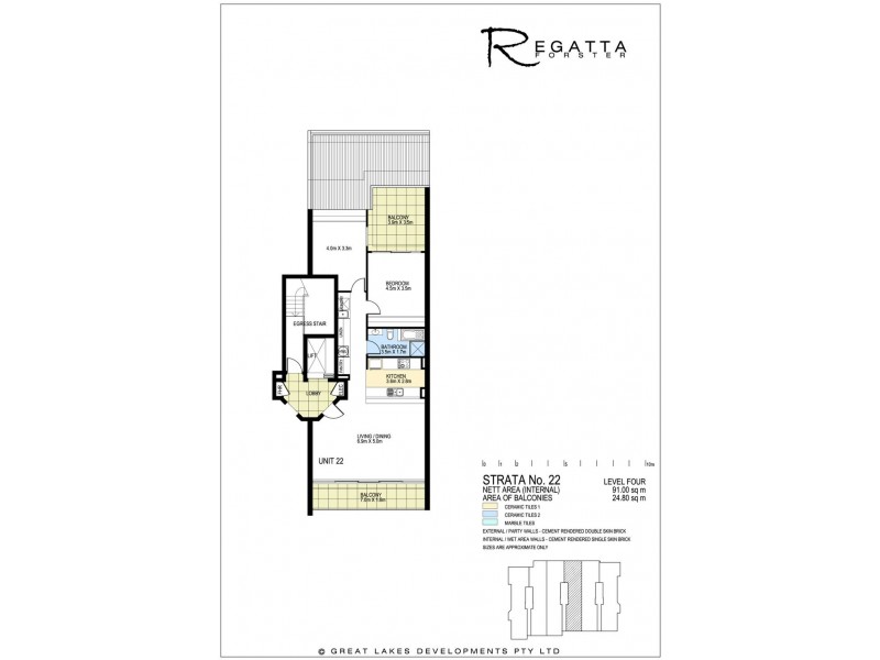 22/142-148 Little Street ‘Regatta’, Forster NSW 2428 Floorplan