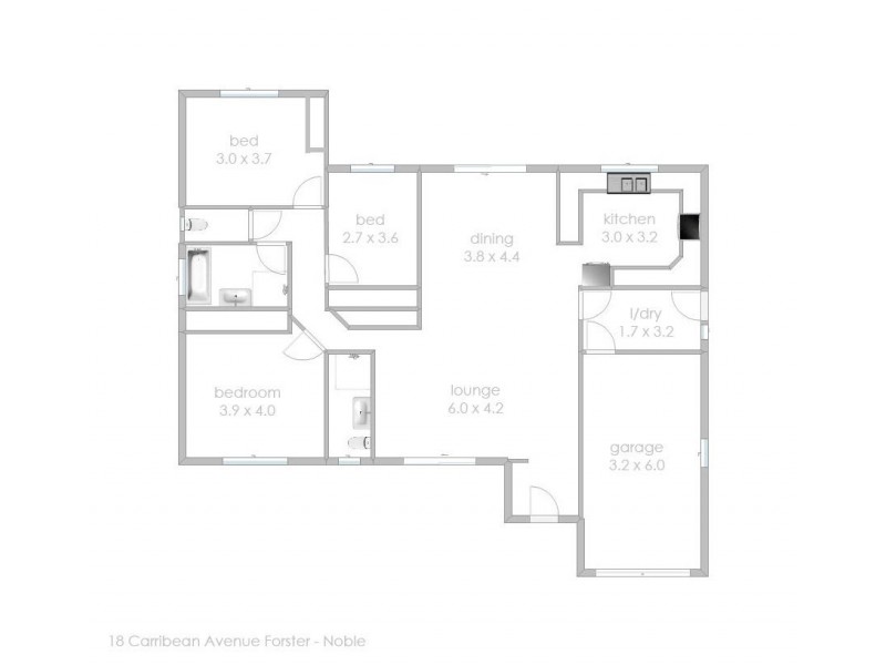 18 Carribean Avenue, Forster NSW 2428 Floorplan