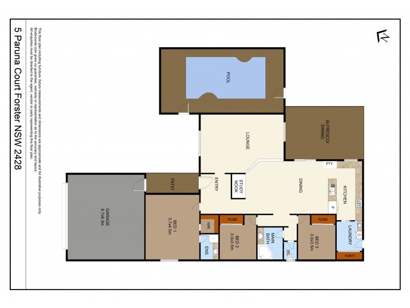 5 Paruna Court, Forster NSW 2428 Floorplan