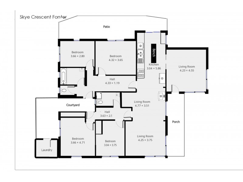 4 Skye Crescent, Forster NSW 2428 Floorplan