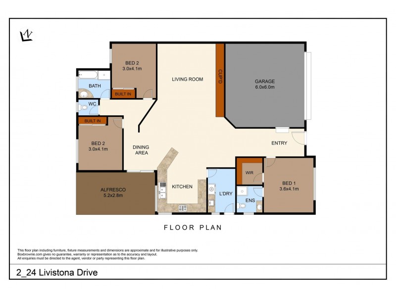 2/24 Livistona Drive, Forster NSW 2428 Floorplan