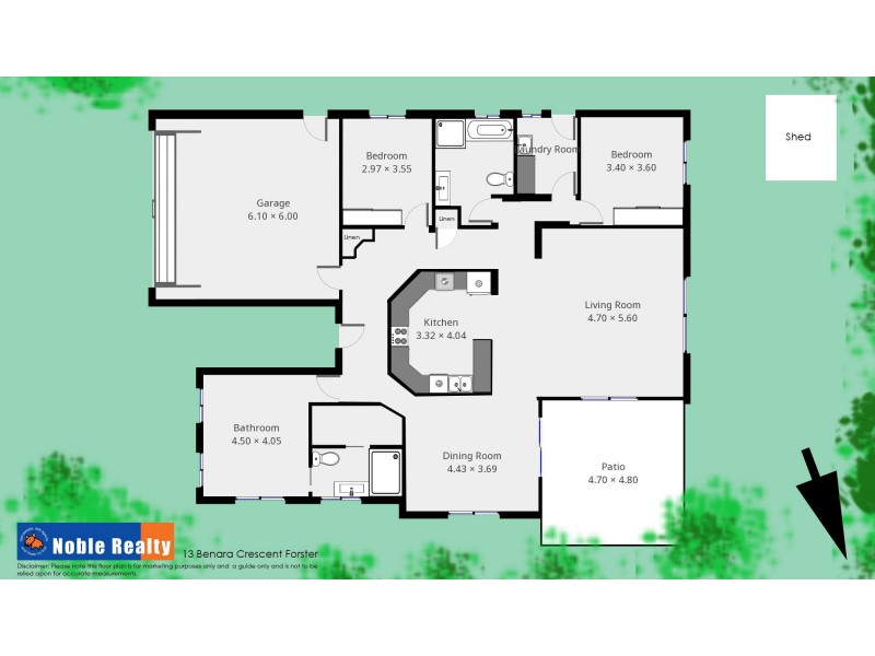 13 Benara Crescent, Forster NSW 2428 Floorplan