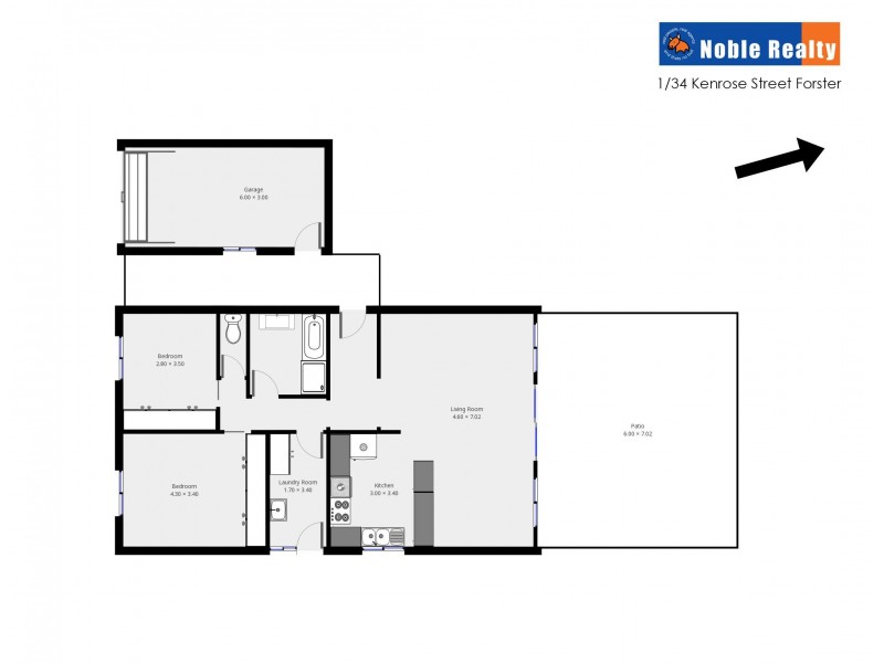 1/34 Kenrose Street, Forster NSW 2428 Floorplan