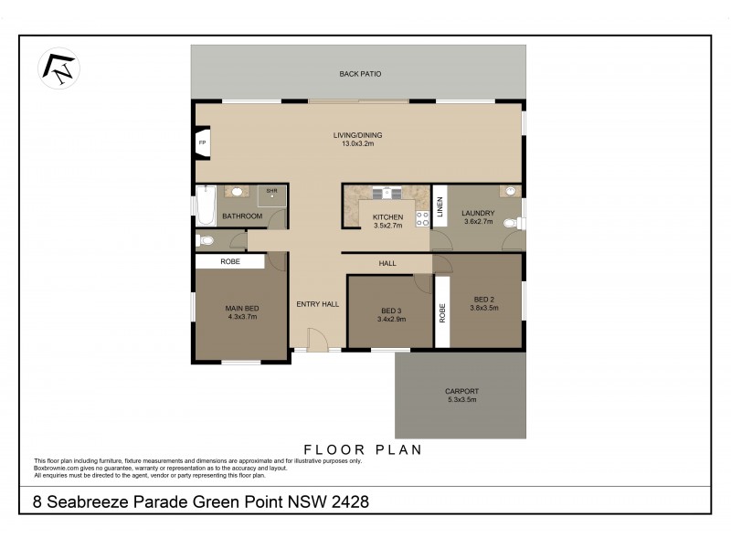 8 Seabreeze Parade, Green Point NSW 2428 Floorplan