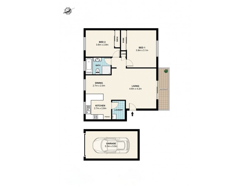 36/18 Clarence Street, Lidcombe NSW 2141 Floorplan