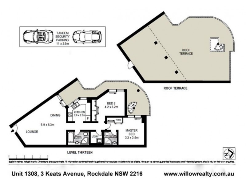 1308/3 Keats Avenue, Rockdale NSW 2216 Floorplan
