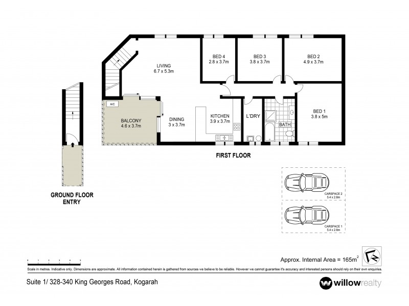1/328-340 King Georges Road, Beverly Hills NSW 2209 Floorplan