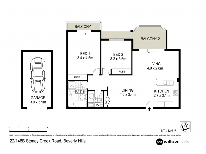 22/148B-148C Stoney Creek Road, Beverly Hills NSW 2209 Floorplan
