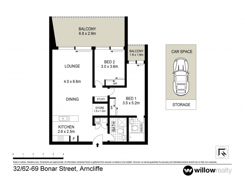 32/63-69 Bonar Street, Arncliffe NSW 2205 Floorplan