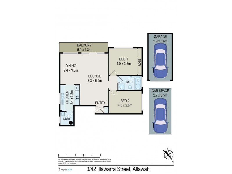3/42-44 Illawarra Street, Allawah NSW 2218 Floorplan