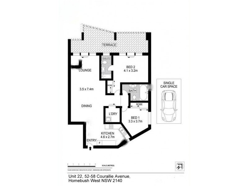 22/52-58 Courallie Avenue, Homebush West NSW 2140 Floorplan