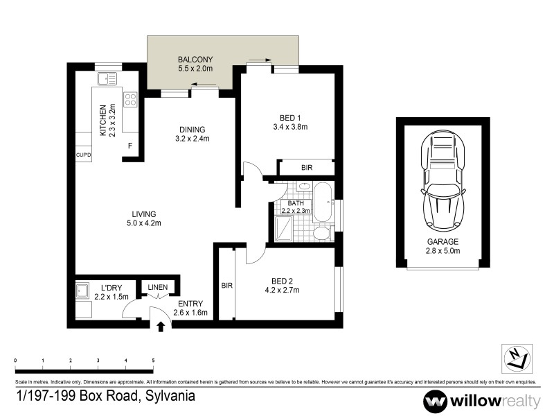 1/197-199 Box Road, Sylvania NSW 2224 Floorplan