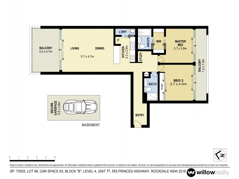 77/555 Princes Highway, Rockdale NSW 2216 Floorplan