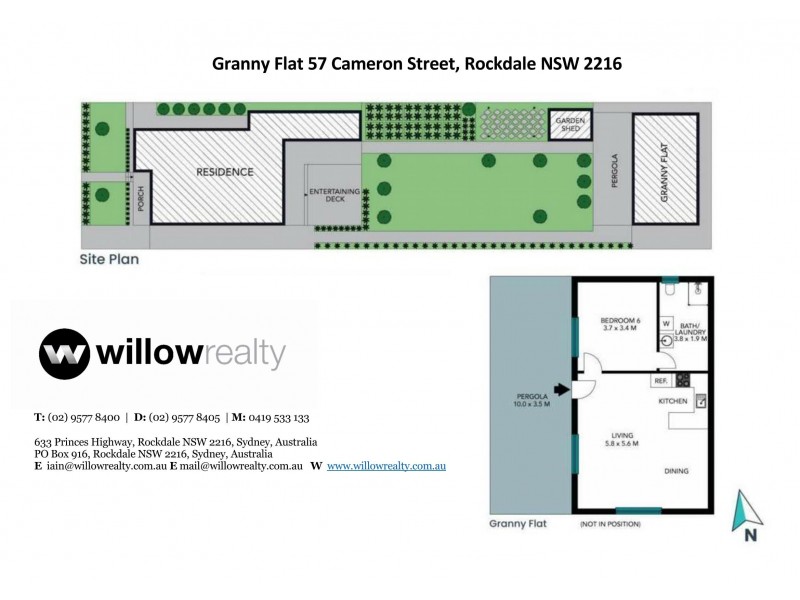 Granny Flat/57 Cameron Street, Rockdale NSW 2216 Floorplan