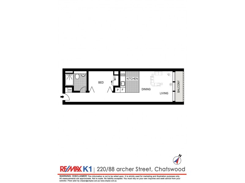220/88 Archer Street, Chatswood NSW 2067 Floorplan