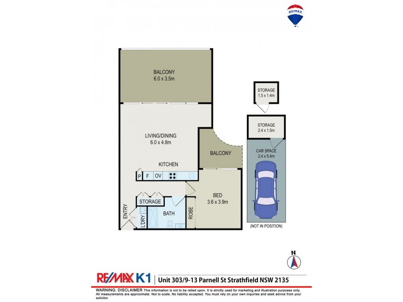 Unit 303/9-13 Parnell St, Strathfield NSW 2135 Floorplan