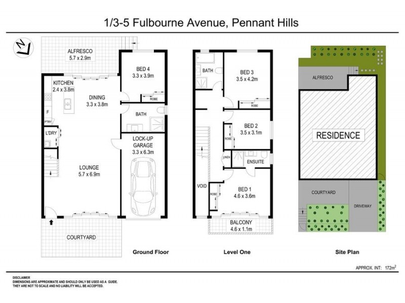 1 / 3-5 Fulbourne Ave, Pennant Hills NSW 2120 Floorplan