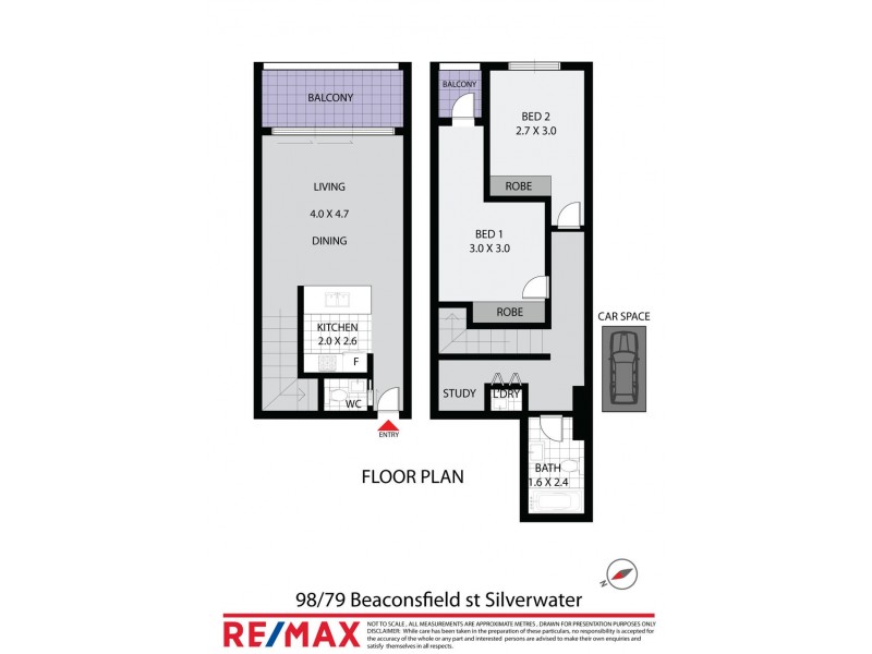 98 /79-87 BEACONSFIELD STREET, Silverwater NSW 2128 Floorplan