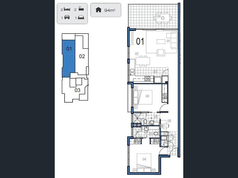 501/24 Brisbane Rd, Mooloolaba QLD 4557 Floorplan