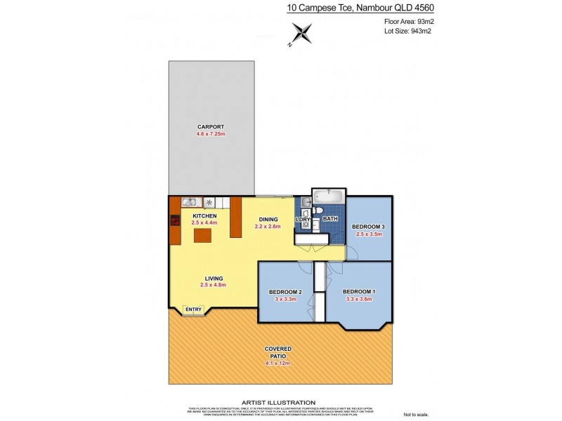 10 Campese Tce, Nambour QLD 4560 Floorplan