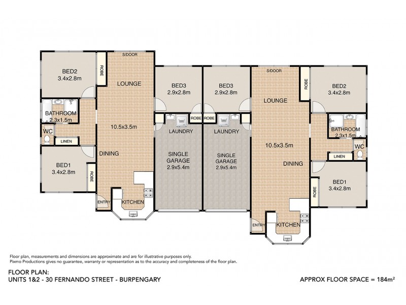 1/30 Fernando St, Burpengary QLD 4505 Floorplan