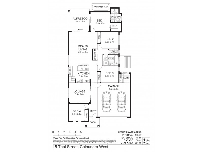 15 Teal St, Caloundra West QLD 4551 Floorplan