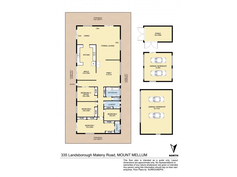 335 Landsborough Maleny Rd, Mount Mellum QLD 4550 Floorplan