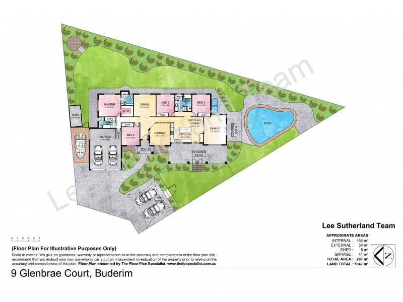 9 Glenbrae Ct, Buderim QLD 4556 Floorplan