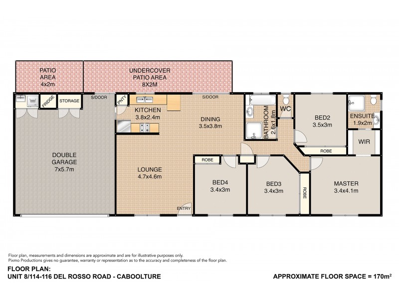 8/114-116 Del Rosso Rd, Caboolture QLD 4510 Floorplan