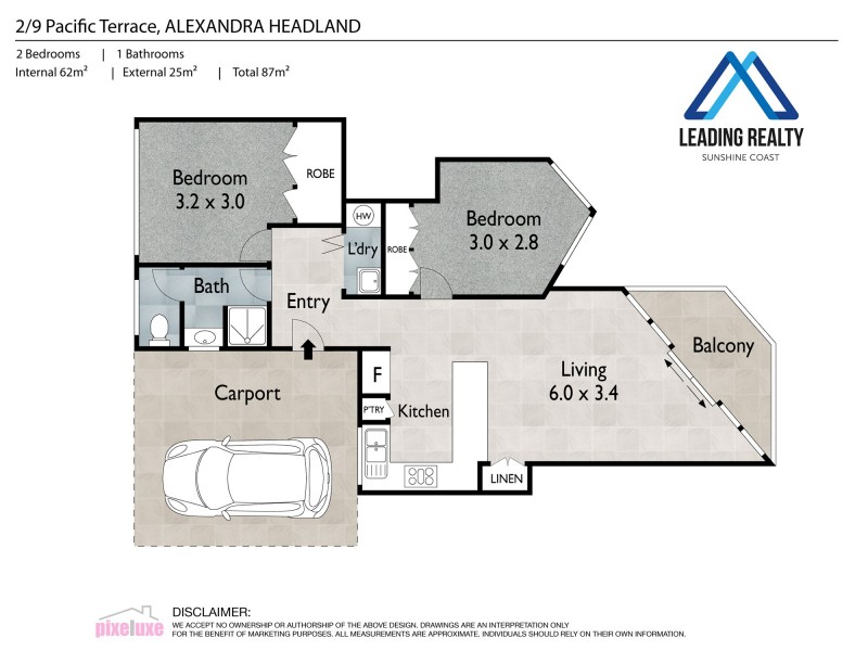 2/9 Pacific Tce, Alexandra Headland QLD 4572 Floorplan