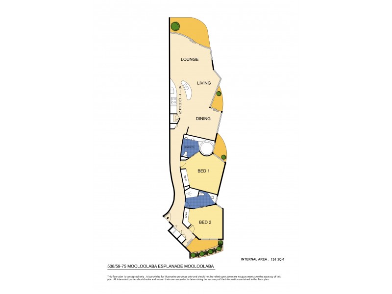 508/59-75 Mooloolaba Esp, Mooloolaba QLD 4557 Floorplan
