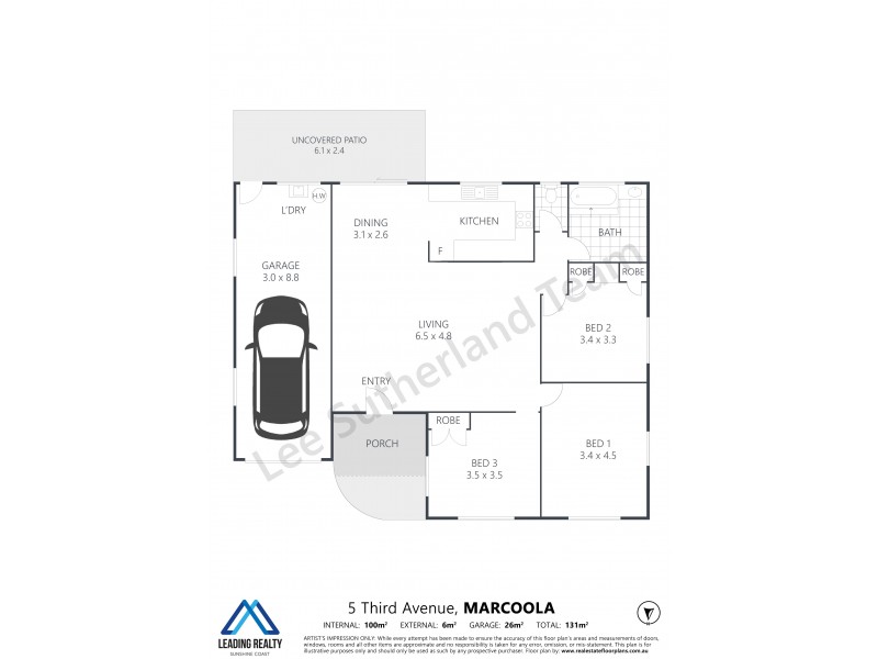 5 Third Avenue, Marcoola QLD 4564 Floorplan