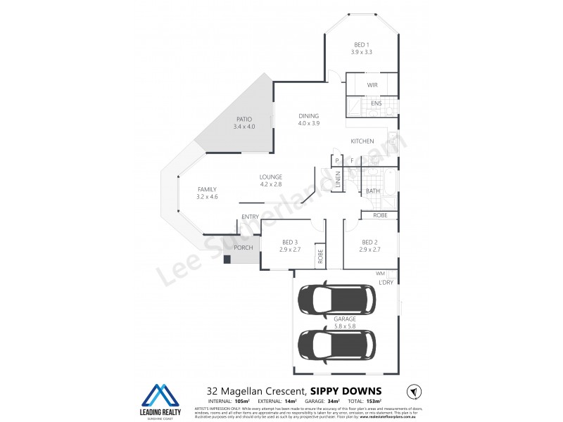 32 Magellan Cres, Sippy Downs QLD 4556 Floorplan
