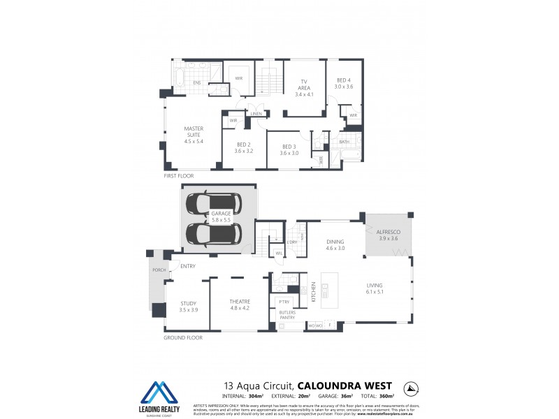 13 Aqua Circuit, Caloundra West QLD 4551 Floorplan