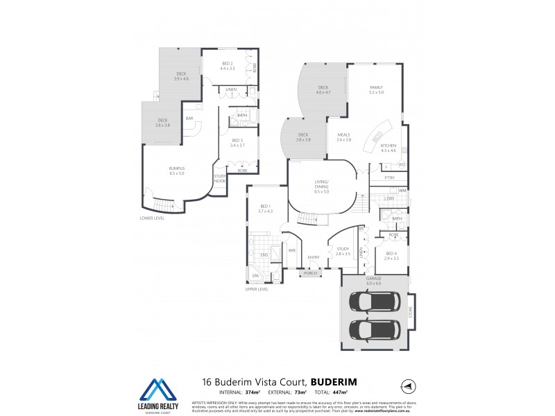 16 Buderim Vista Ct, Buderim QLD 4556 Floorplan