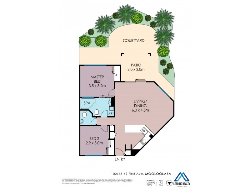 102/65-69 First Avenue, Mooloolaba QLD 4557 Floorplan