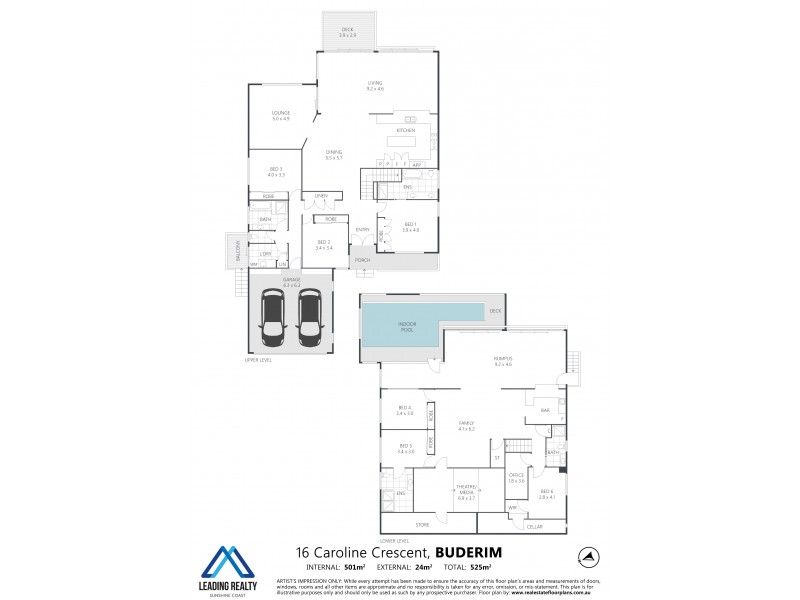 16 Caroline Cres, Buderim QLD 4556 Floorplan