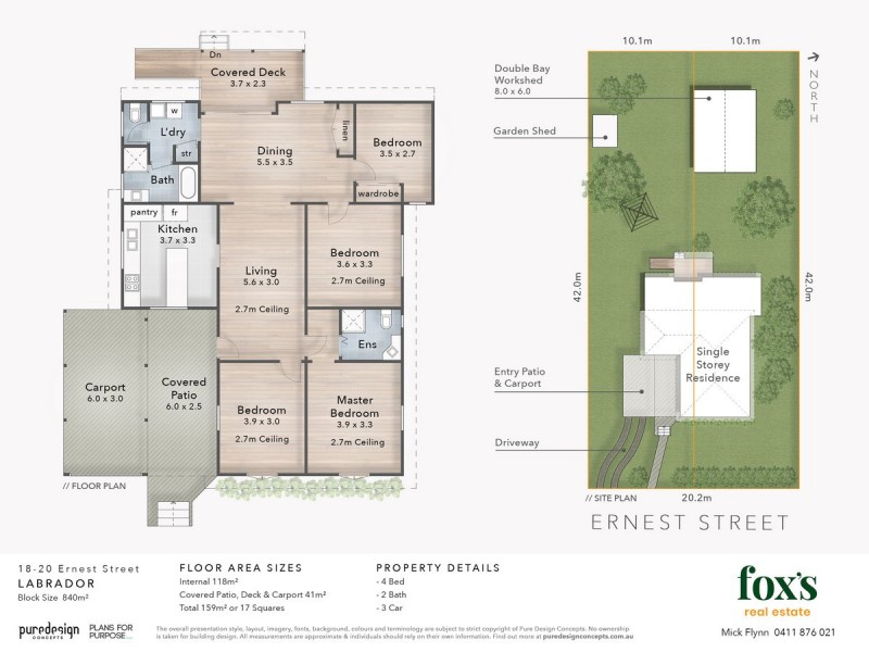 13 Ernest Street, Labrador QLD 4215 Floorplan