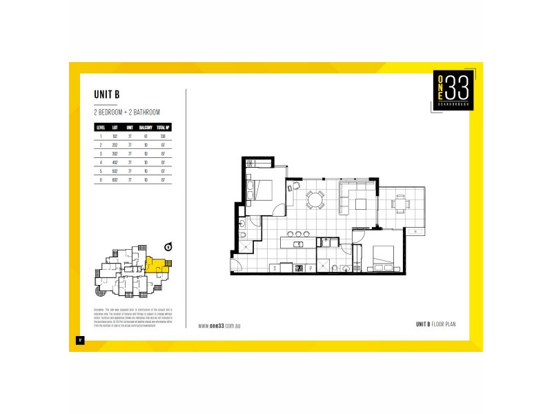 202/133 Scarborough Street, Southport QLD 4215 Floorplan
