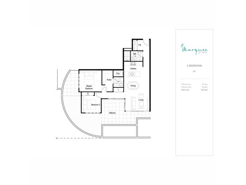 305/4-8 Meron, Southport QLD 4215 Floorplan