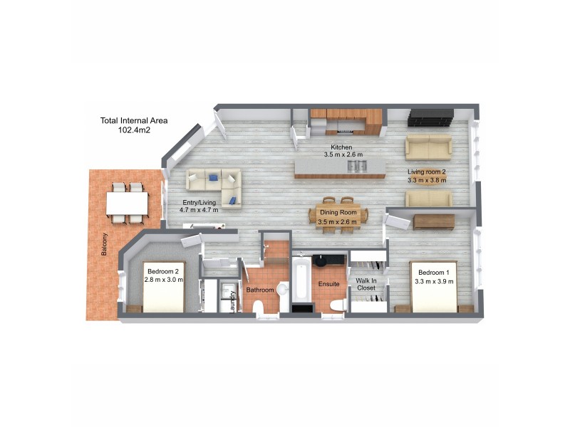 12/7 Johnston Street, Southport QLD 4215 Floorplan