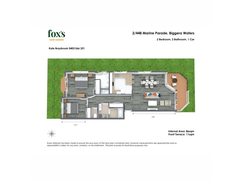 2/448 Marine Parade, Biggera Waters QLD 4216 Floorplan