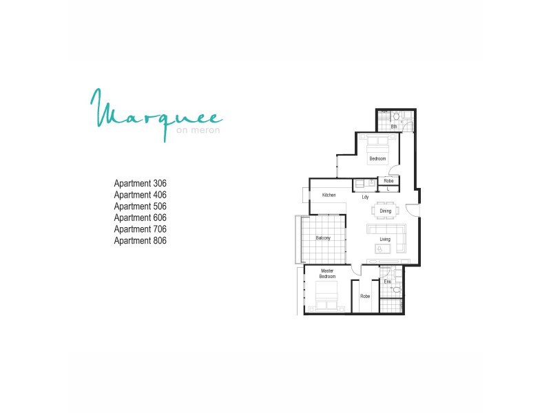 706/4-8 Meron, Southport QLD 4215 Floorplan