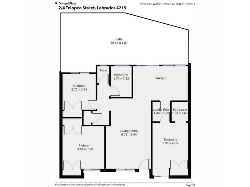 2/4 Telopea Street, Labrador QLD 4215 Floorplan