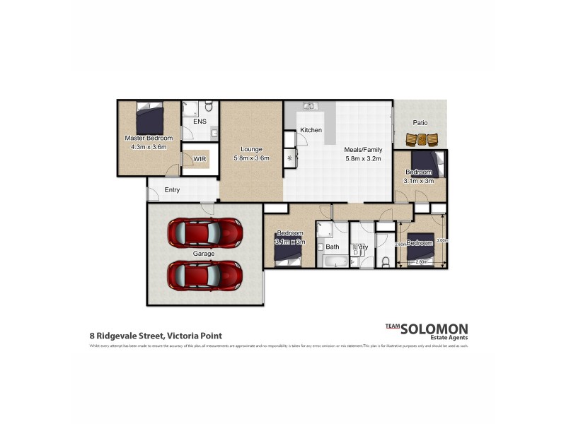 8 Ridgevale Street, Victoria Point QLD 4165 Floorplan