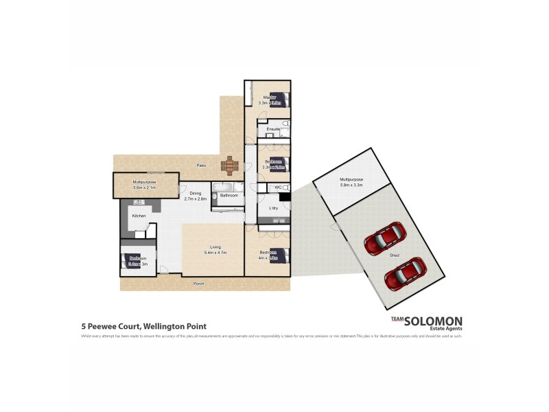 5 Peewee Court, Wellington Point QLD 4160 Floorplan