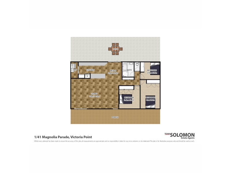 1/41 Magnolia Parade, Victoria Point QLD 4165 Floorplan