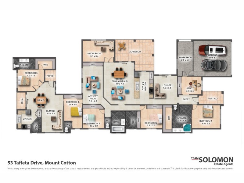 53 Taffeta Drive, Mount Cotton QLD 4165 Floorplan
