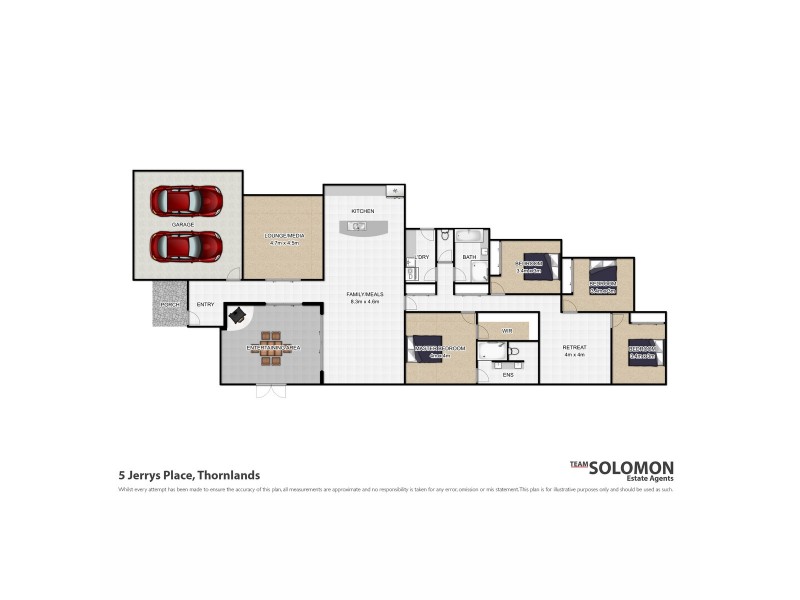5 Jerrys Place, Thornlands QLD 4164 Floorplan